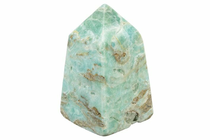 Polished Blue Caribbean Calcite Obelisk - Pakistan #236778